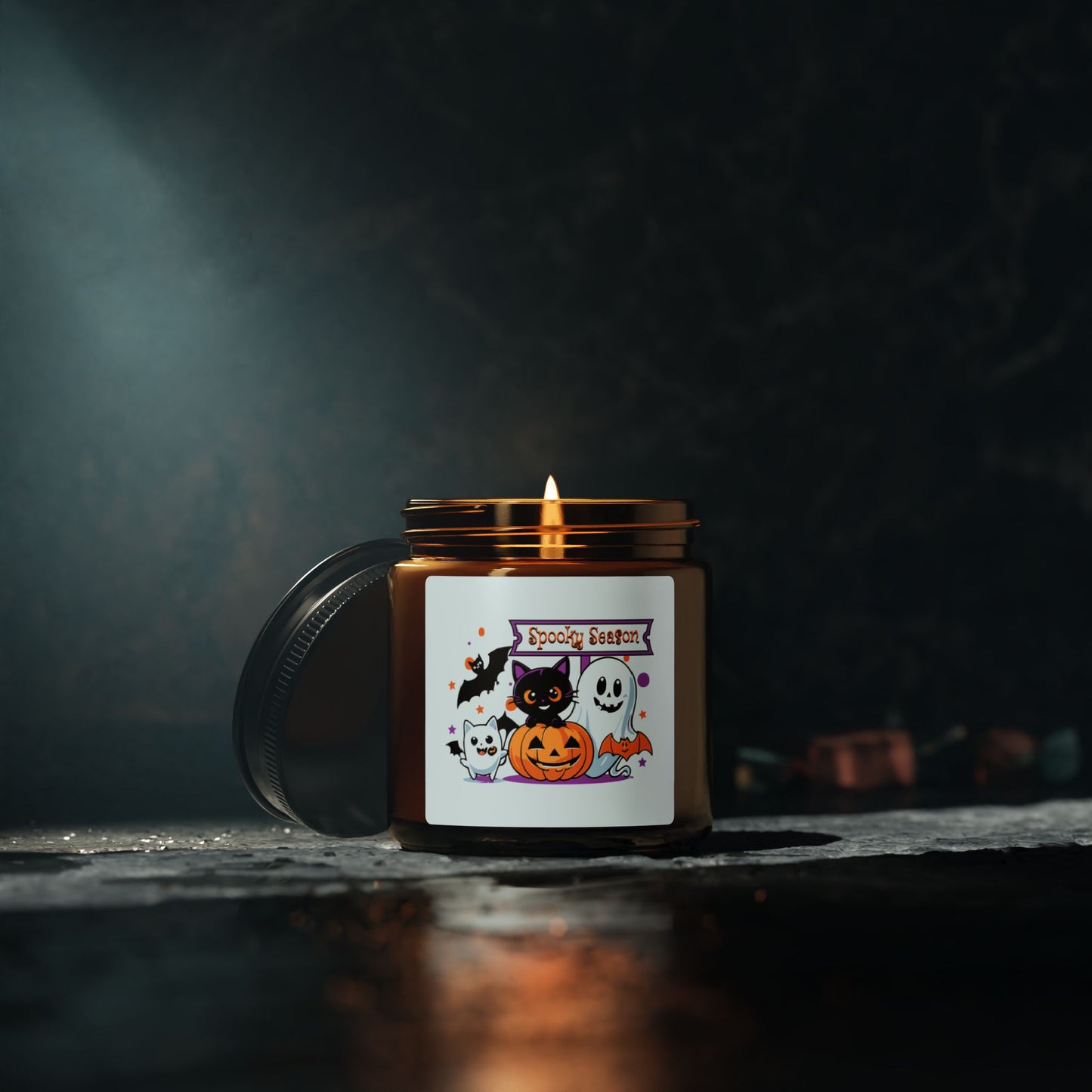 Halloween Kerze Spooky Season, perfekt als Geschenk