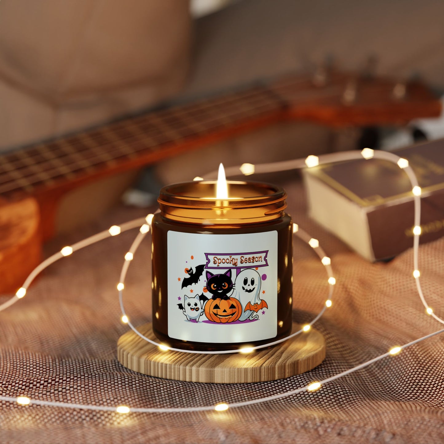 Halloween Kerze Spooky Season, perfekt als Geschenk