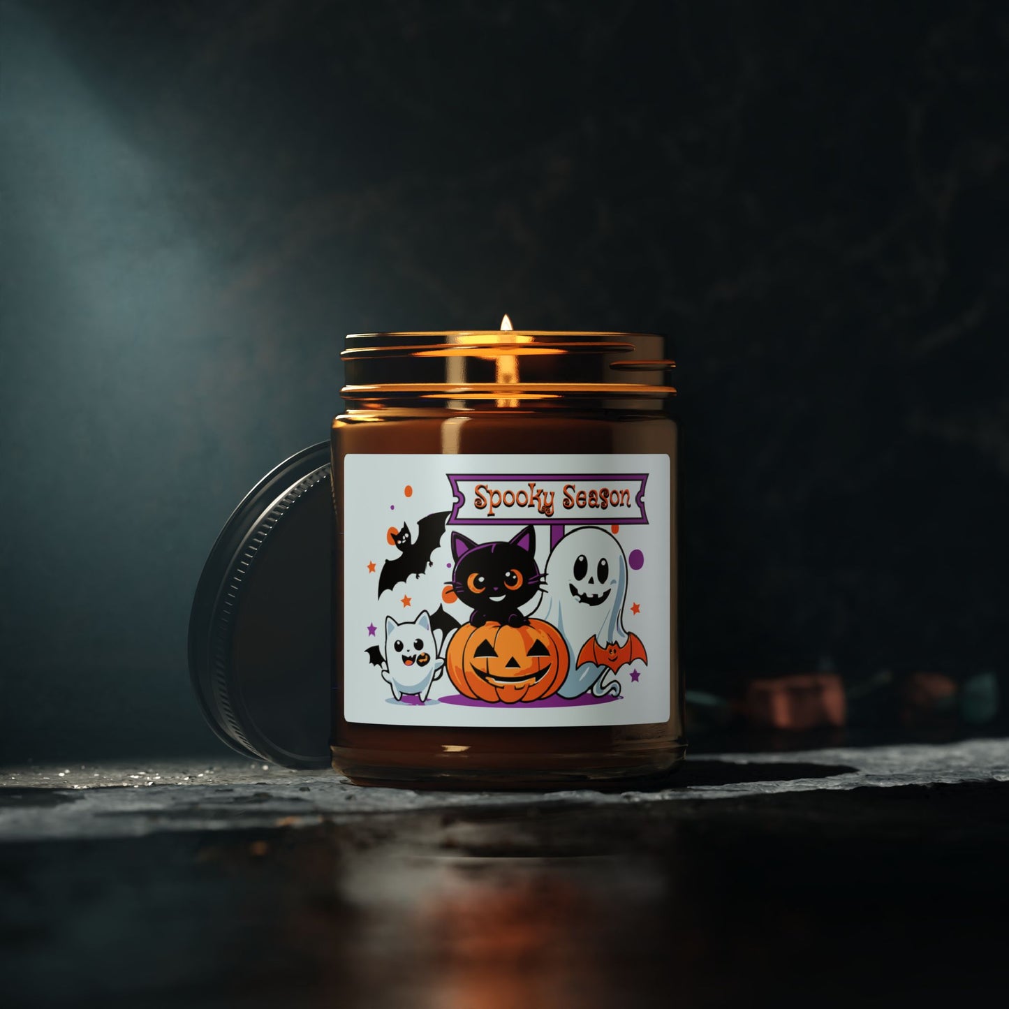 Halloween Kerze Spooky Season, perfekt als Geschenk